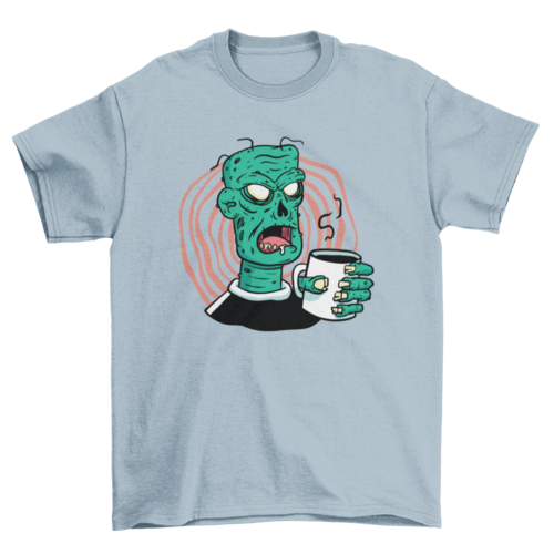 Coffee zombie t-shirt