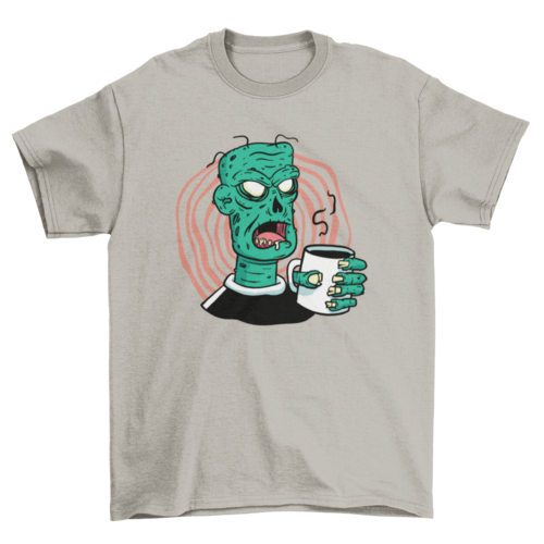 Coffee zombie t-shirt