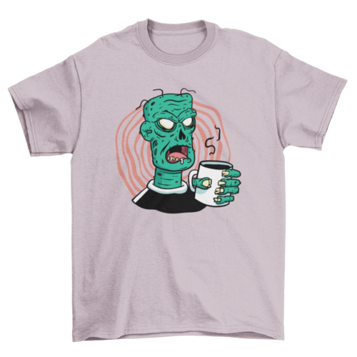 Coffee zombie t-shirt