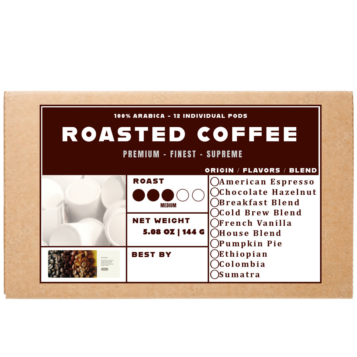 K-Cups Coffee Flavored & Nonflavored Organic Supreme Finest Premium American Espresso Breakfast Cold Brew House Vanilla Chocolate Hazelnut Pumpkin French Vanilla Ethiopia Colombia Sumatra Brazil more
