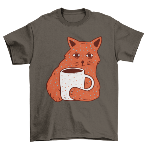 Coffee and Cat T-shirt